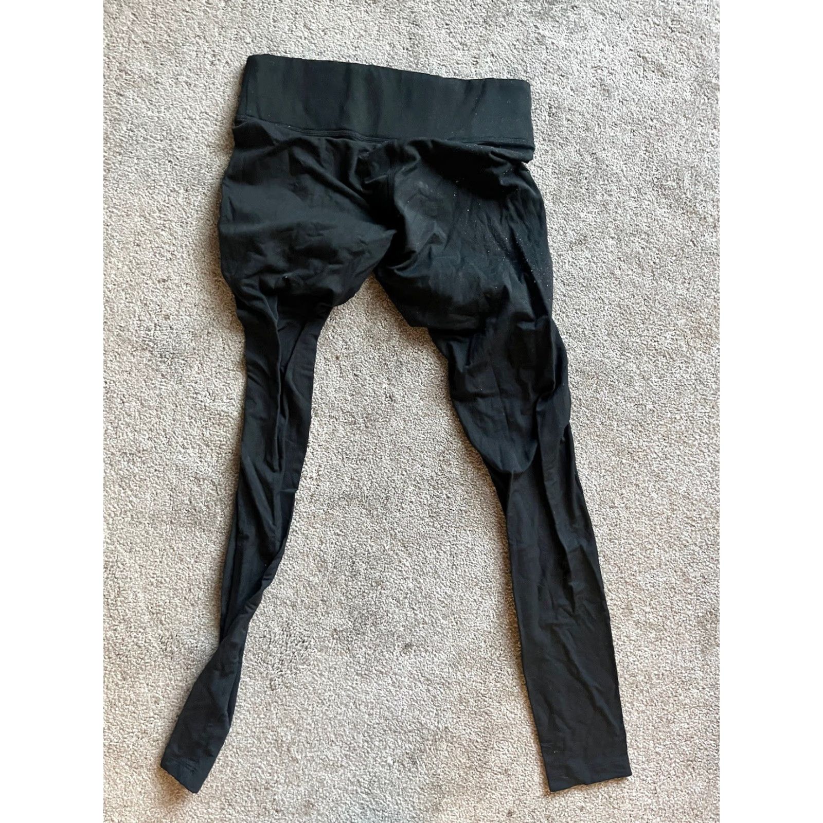 Victoria's Secret VINTAGE Victoria's Secret Leggings Women's XS Black Striped Bodybuilding Activewear Slimming 2010s Size 26" / US 2 / IT 38 - 2 Thumbnail