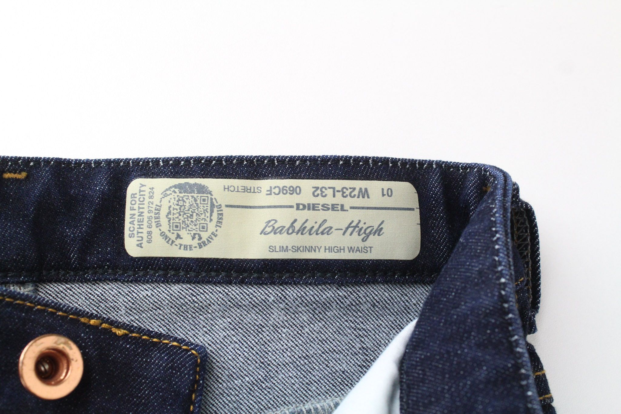 Diesel BABHILA-HIGH 069CF W23/L32 Girls Blue Jeans 71255 Size 23" - 6 Thumbnail