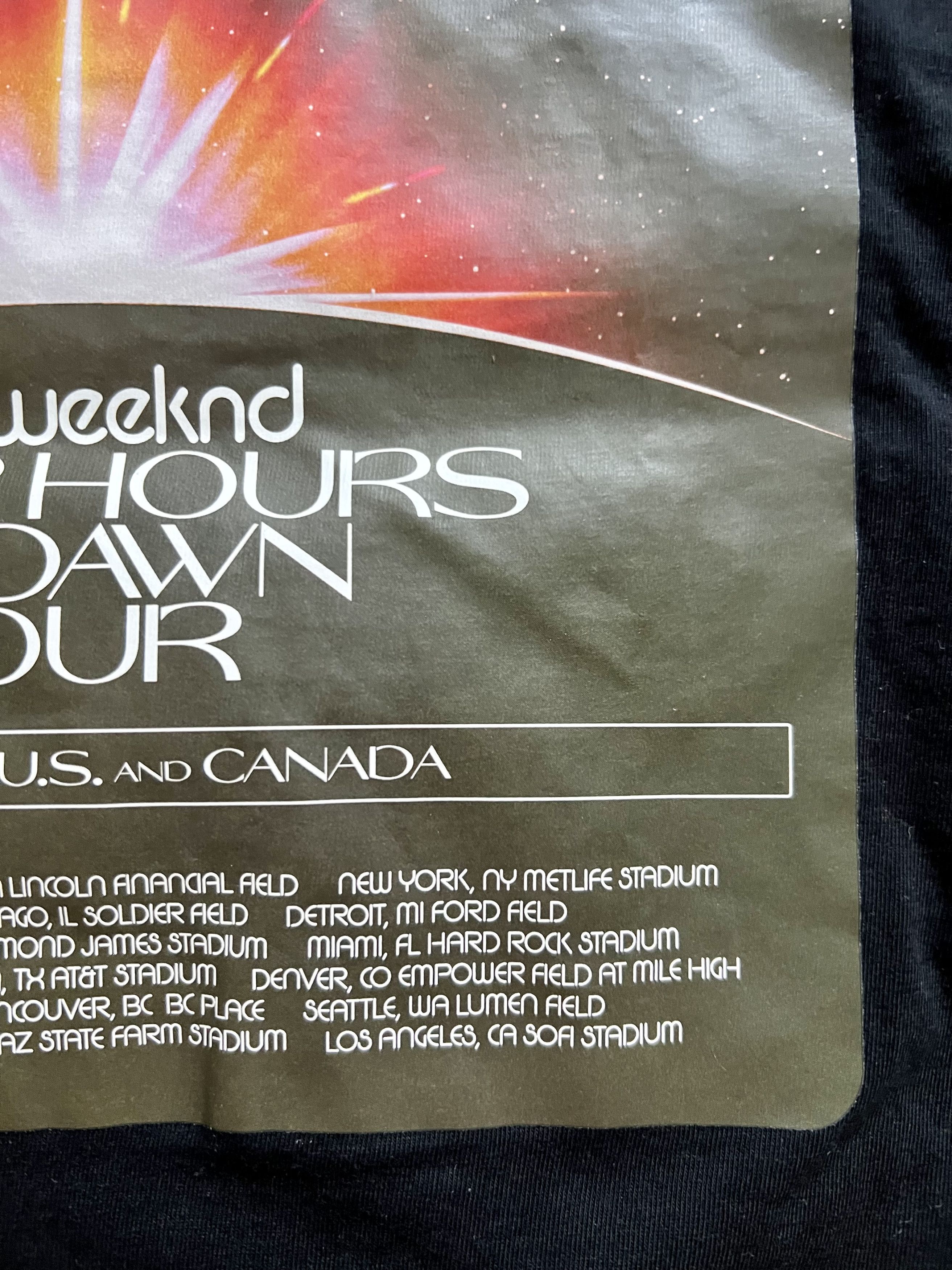 The Weeknd After Hours 2022 First Leg Concert Tee Size US XL / EU 56 / 4 - 6 Thumbnail