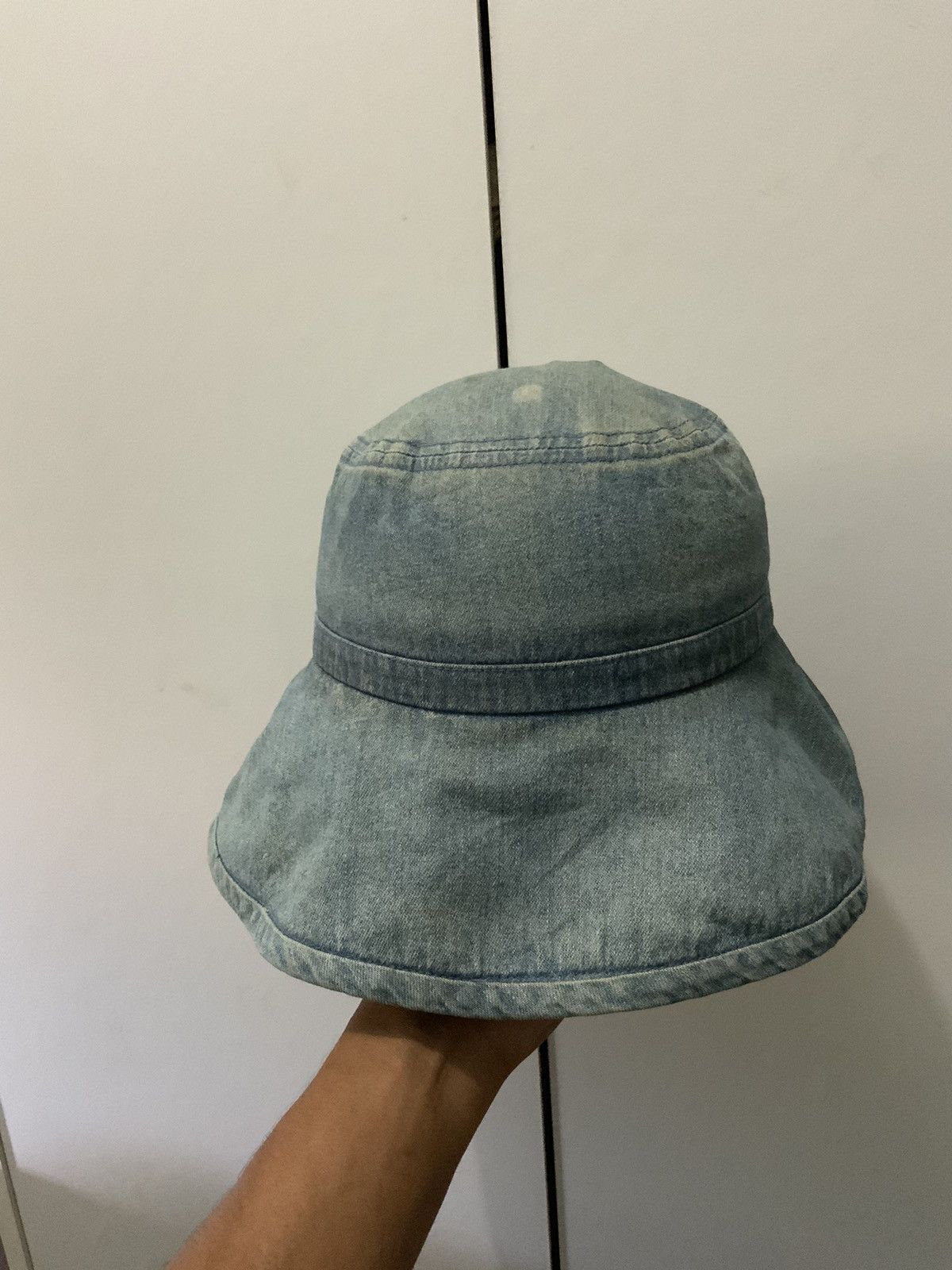 If Six Was Nine UP Renoma Fade Rusty Denim Bucket Hat Size ONE SIZE - 4 Thumbnail
