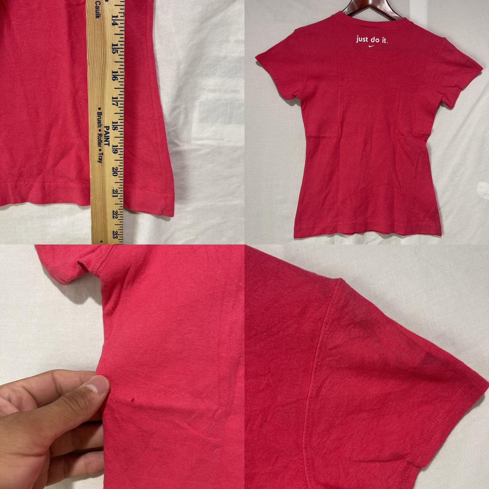 Nike VINTAGE Nike Shirt Womens XL Move It Groove It Prove It V Neck Pink Short Sleeve T-Shirt Casual Size XL / US 12-14 / IT 48-50 - 8 Thumbnail