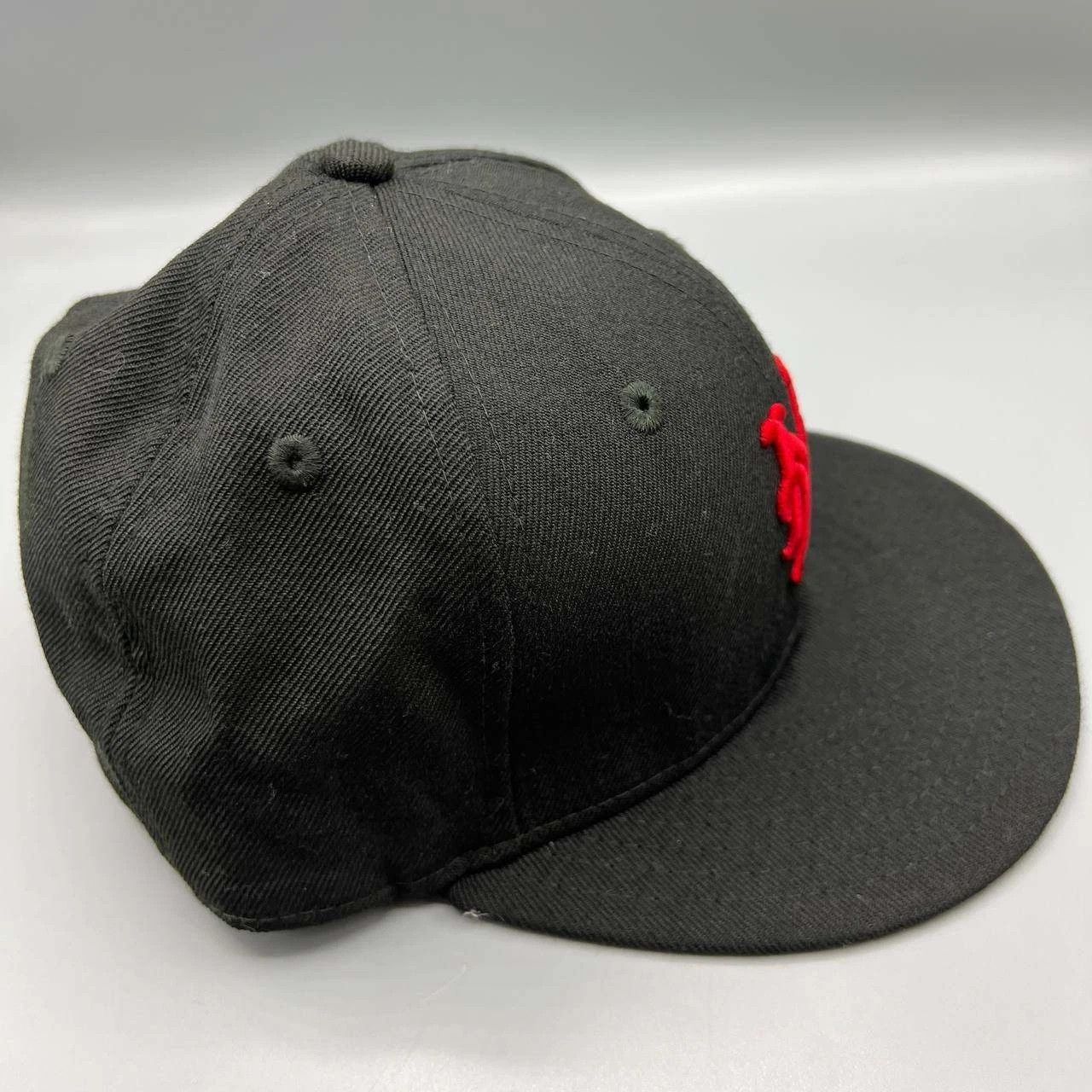 New Era New York Mets Hat Men 7 1/2 Black Embroidered Fitted Cap Size ONE SIZE - 3 Thumbnail