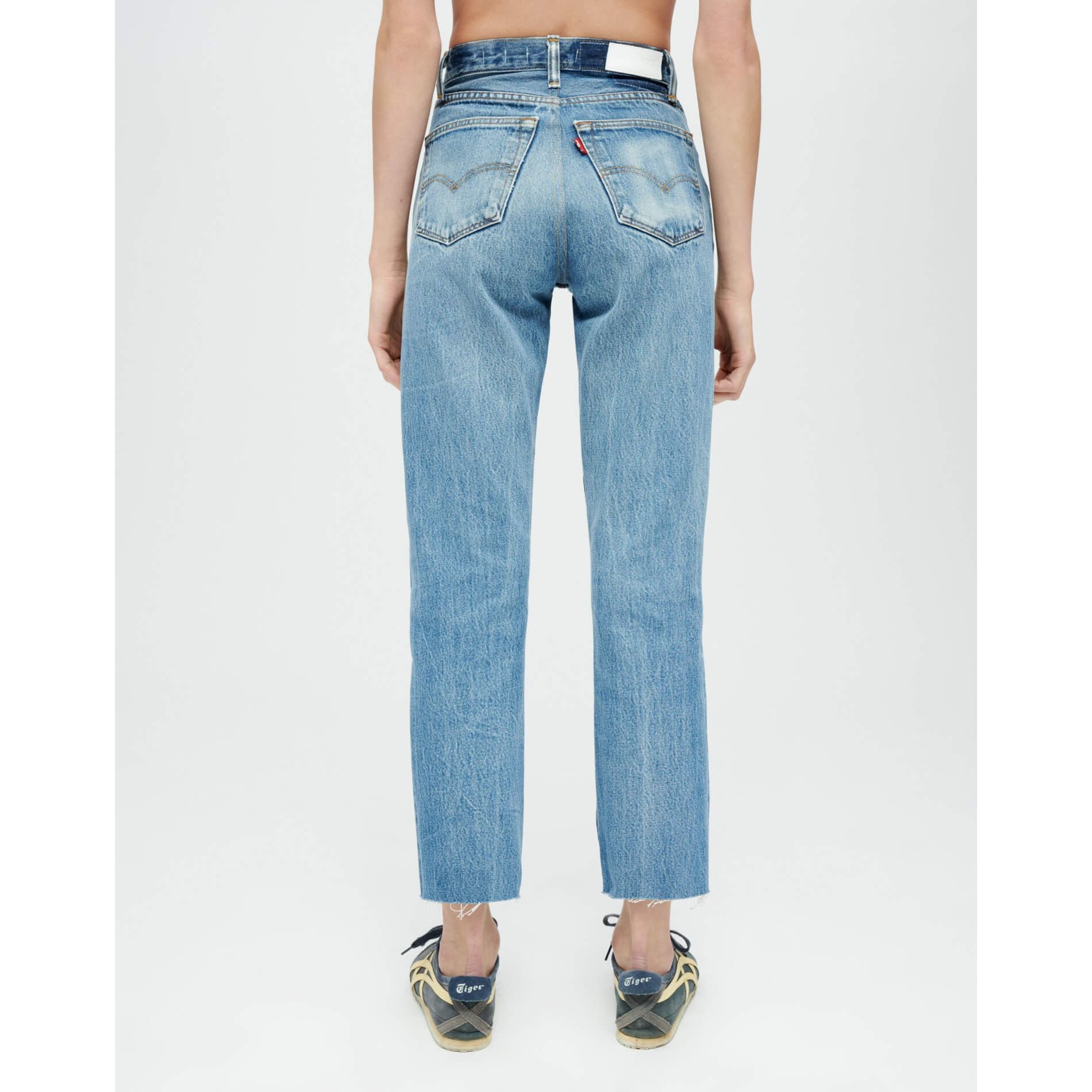 RE/DONE $499 NWT RE/DONE x LEVI'S HIGH RISE STOVE PIPE JEANS SZ 25 Size 25" / US 0 / IT 36 - 1 Thumbnail
