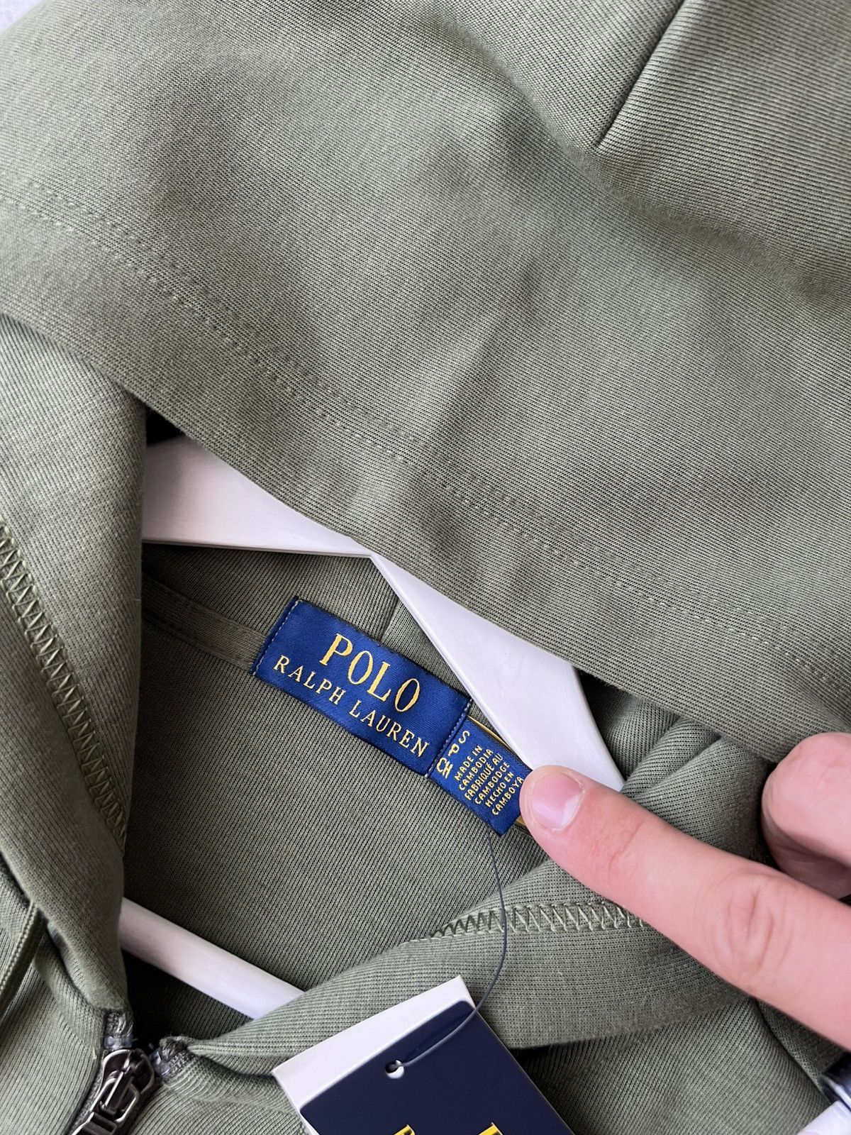Polo Ralph Lauren Polo Ralph Lauren Full Zip Hoodie Olive Green – New Tags S Size US S / EU 44-46 / 1 - 8 Thumbnail