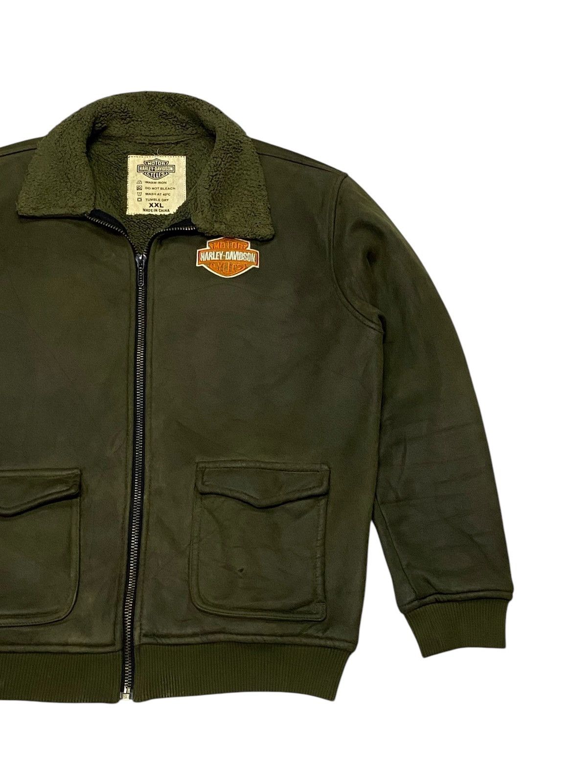 Harley Davidson Harley Davidson Double Pocket Bomber Jacket Size US L / EU 52-54 / 3 - 10 Thumbnail