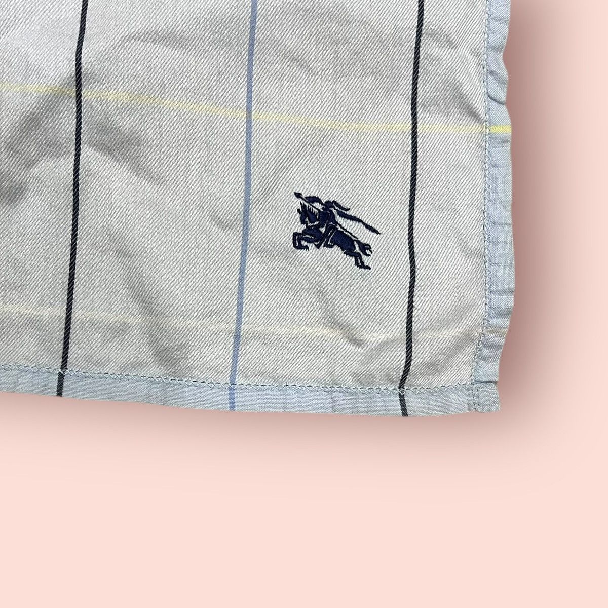 Burberry × Designer VINTAGE BURBERRYS LIGHT BLUE PLAID BANDANA/HANDKERCHIEF Size ONE SIZE - 6 Thumbnail