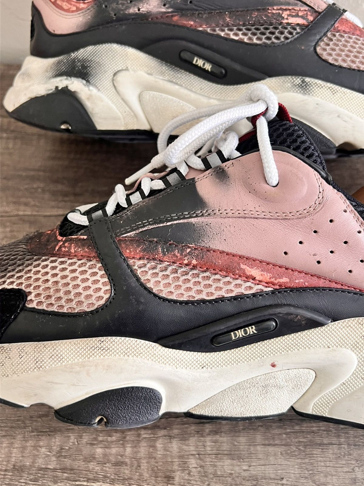 Dior B22 Pink/Black Size US 11 / EU 44 - 7 Thumbnail