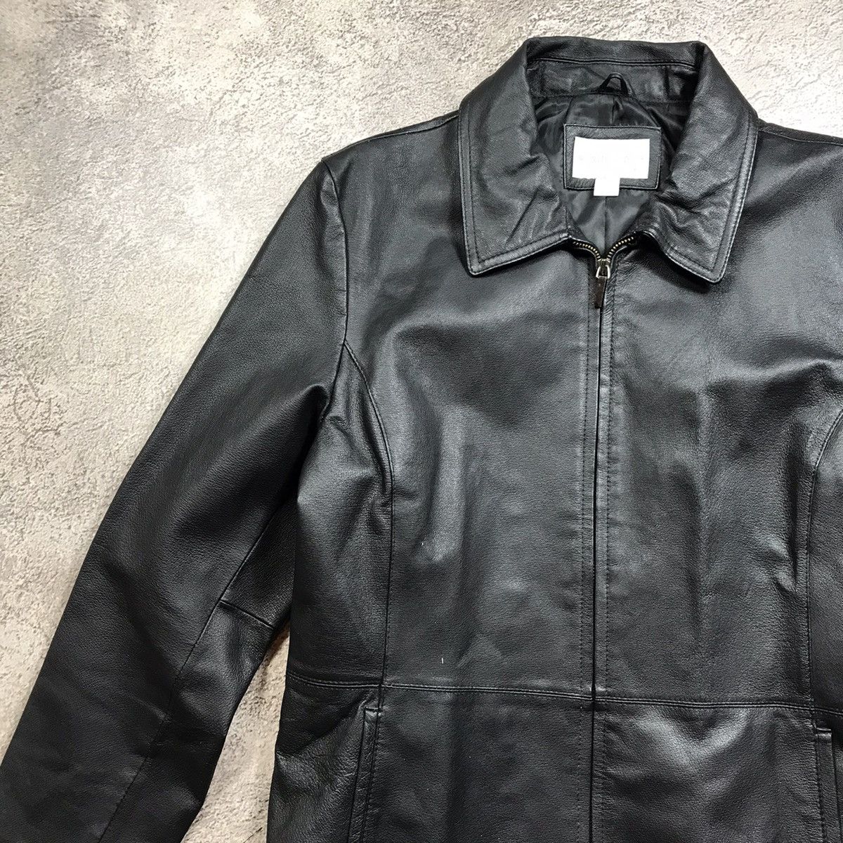 If Six Was Nine VINTAGE Y2K LEATHER JACKET JAPAN CASUAL STREETWEAR 90s Size L / US 10 / IT 46 - 2 Thumbnail