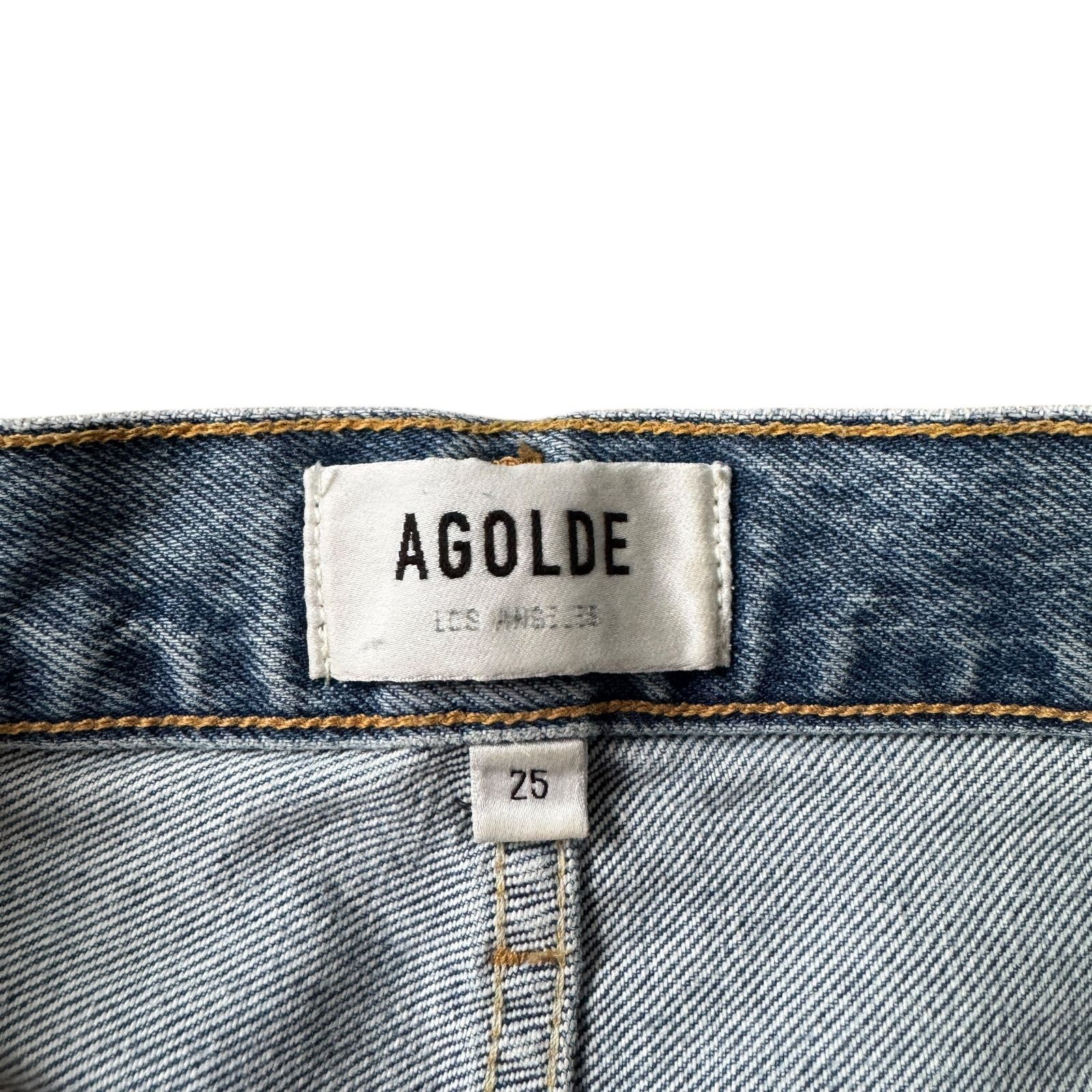 Agolde AGOLDE Riley High Rise Straight Crop Jean Endeavor Wash Size 25" / US 0 / IT 36 - 6 Thumbnail