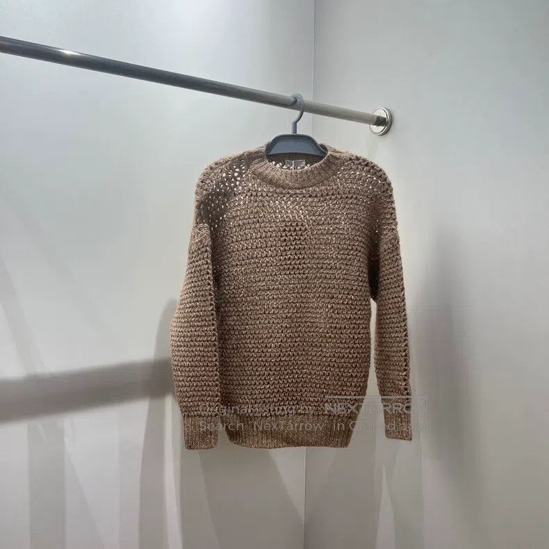 Brunello Cucinelli Brunello Cucinelli Solid color casual long-sleeve knit Size XXS / US 00 / IT 34 - 1 Thumbnail