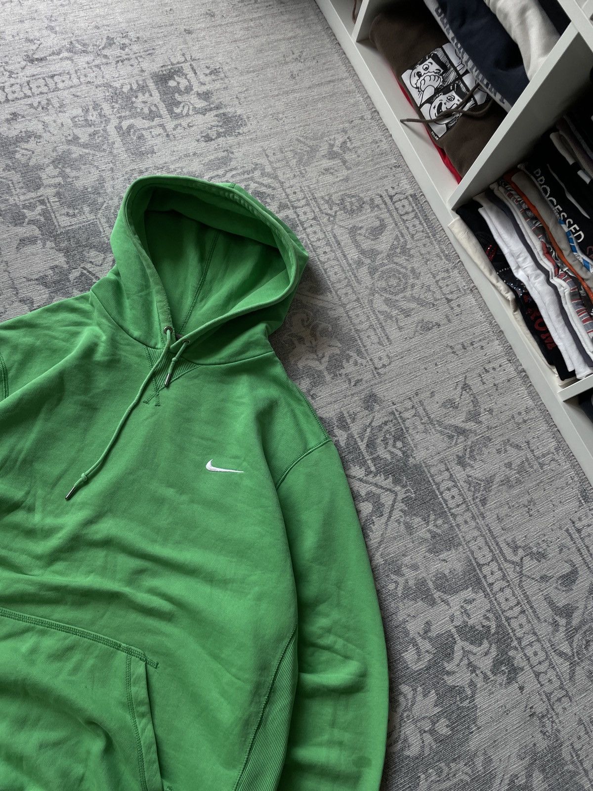 Vintage Nike Vintage Hoodie Mini Swoosh Cropped Japanese Y2K Faded Size US XL / EU 56 / 4 - 4 Thumbnail
