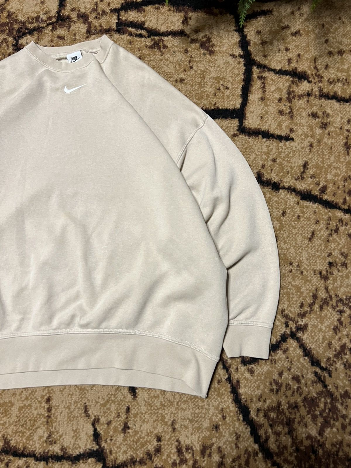Nike × Vintage 00s Vintage Nike Ceter Swoosh Logo Oversized Sweatshirt Rare Size US S / EU 44-46 / 1 - 4 Thumbnail