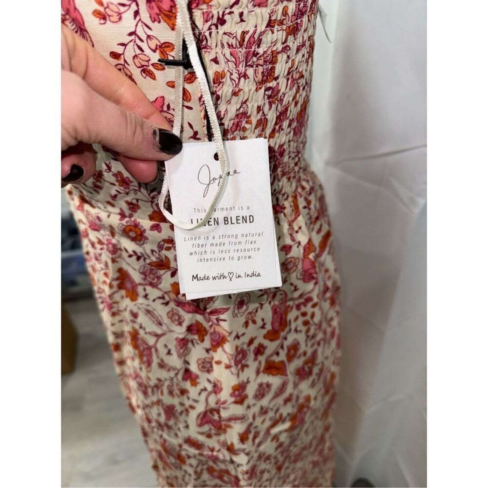 lace linen dress WhiteNur Linen Maxi Dress main image 1