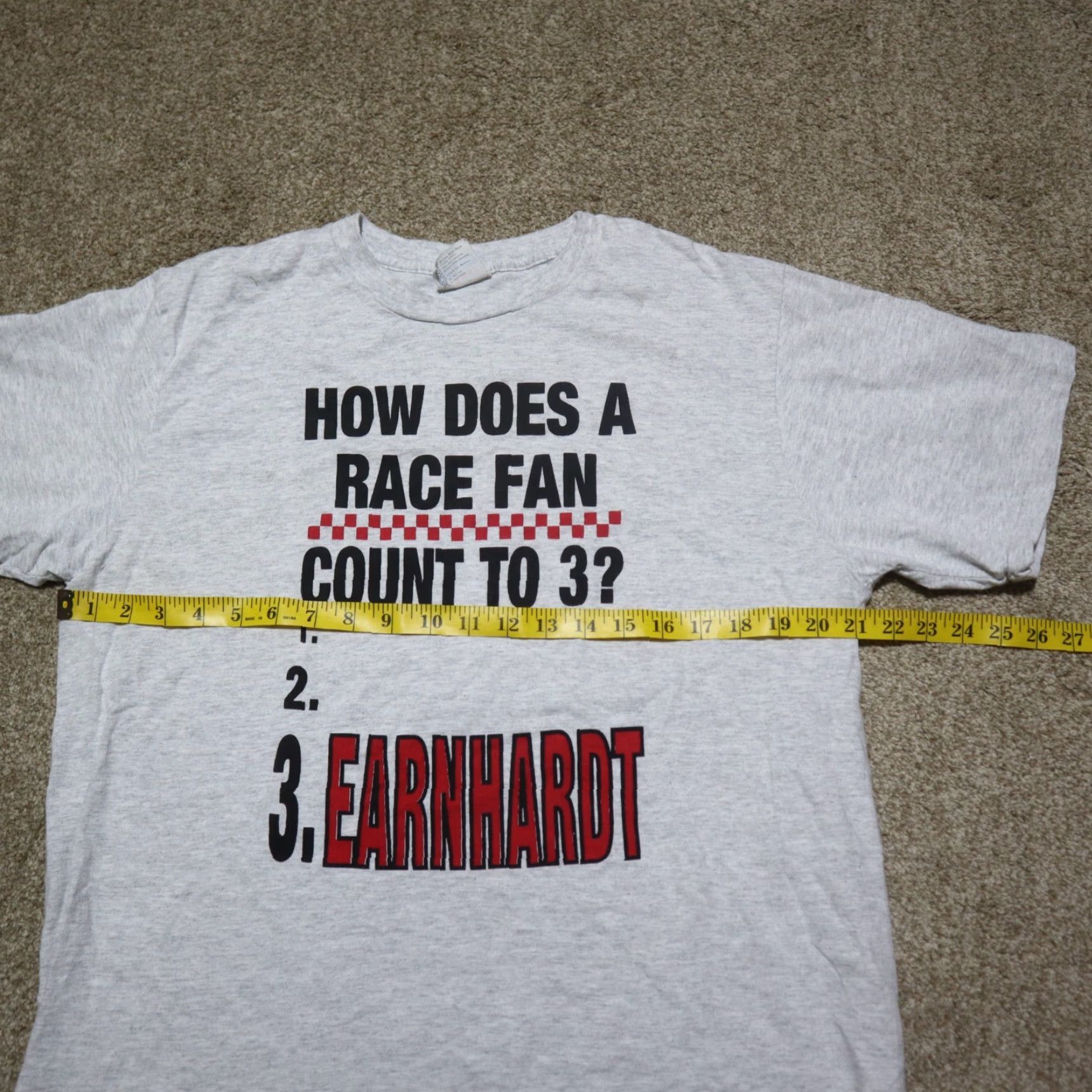 Vintage Dale Earnhardt T-Shirt Men XL Gray Nike Shirt Adult XL Carhartt Relaxed Fit Vintage No Size US XL / EU 56 / 4 - 4 Thumbnail
