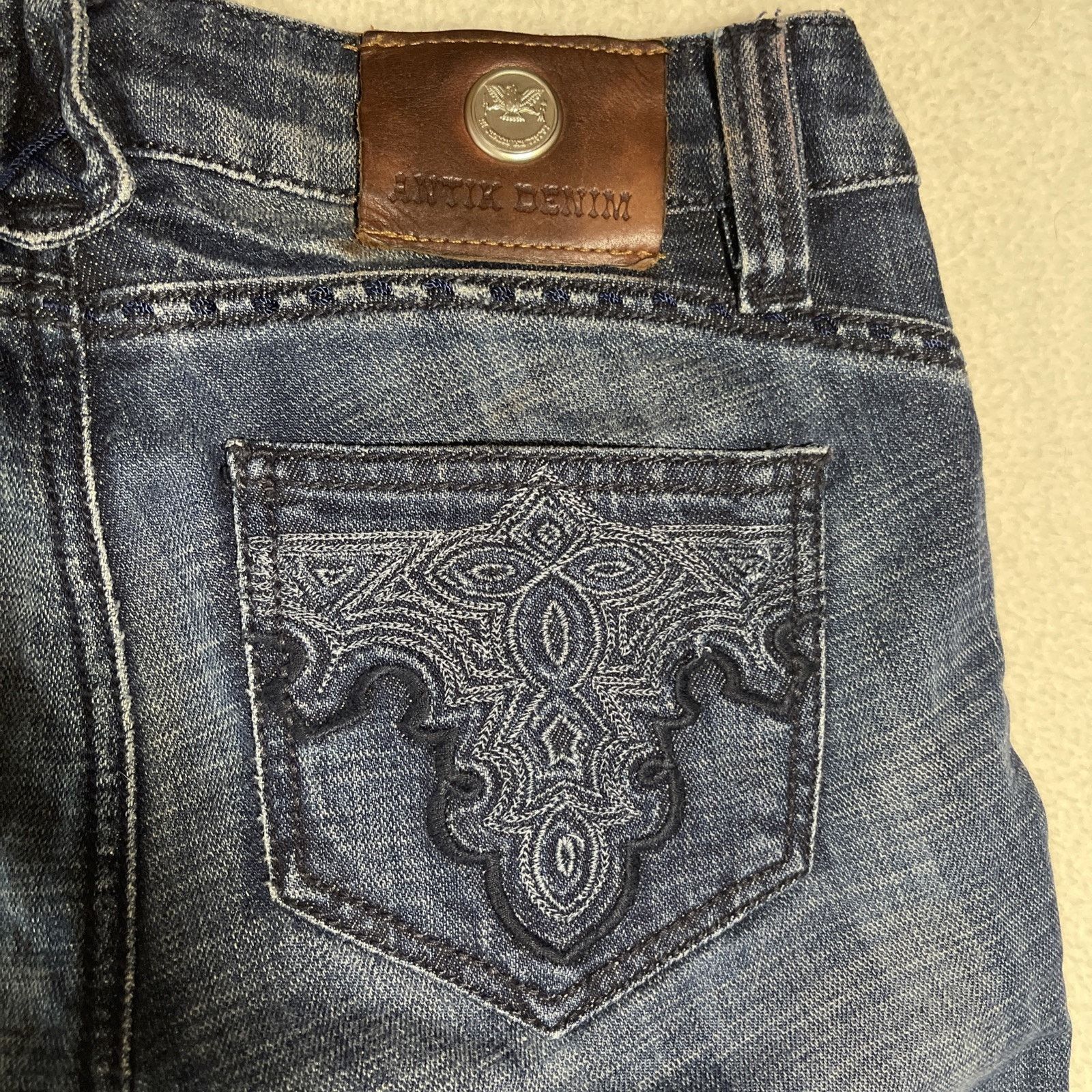 Antik Denim Antik Denim Blue Style Jeans in Medium-Dark Wash Size 24" / US 00 / IT 34 - 5 Thumbnail