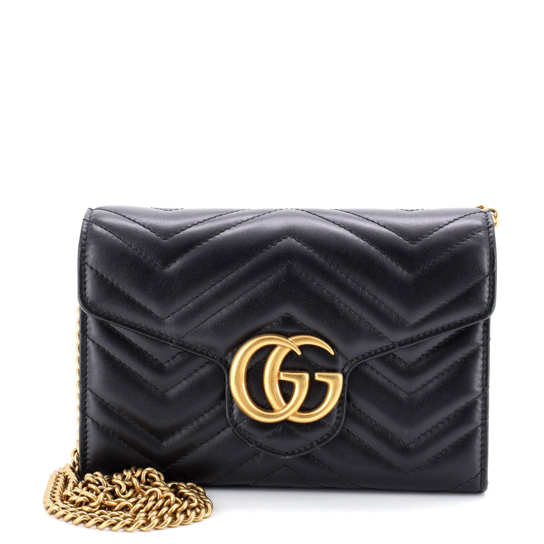 Gucci GG Marmont Chain Wallet Size ONE SIZE - 1 Thumbnail