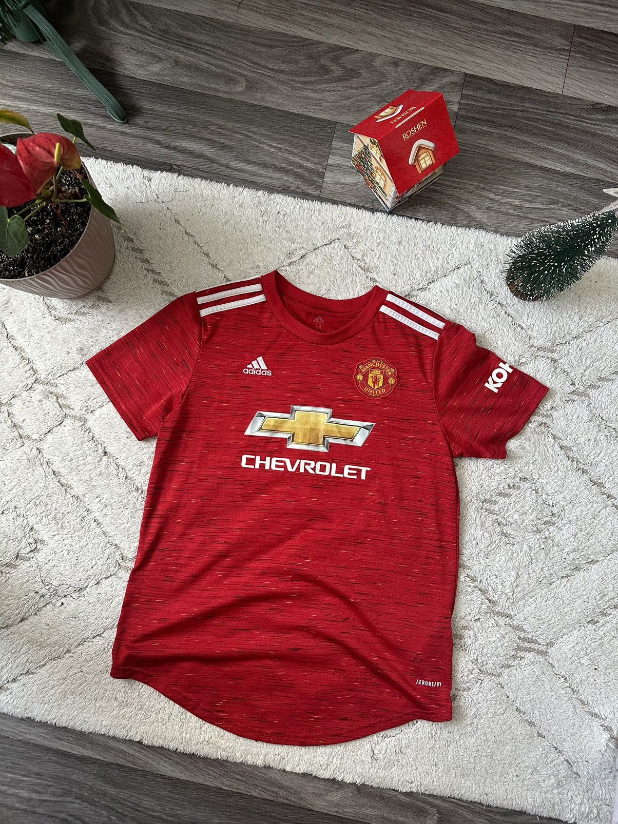 Adidas Adidas Manchester United 2020-2021 Home Jersey vintage bloke Size US S / EU 44-46 / 1 - 1 Thumbnail