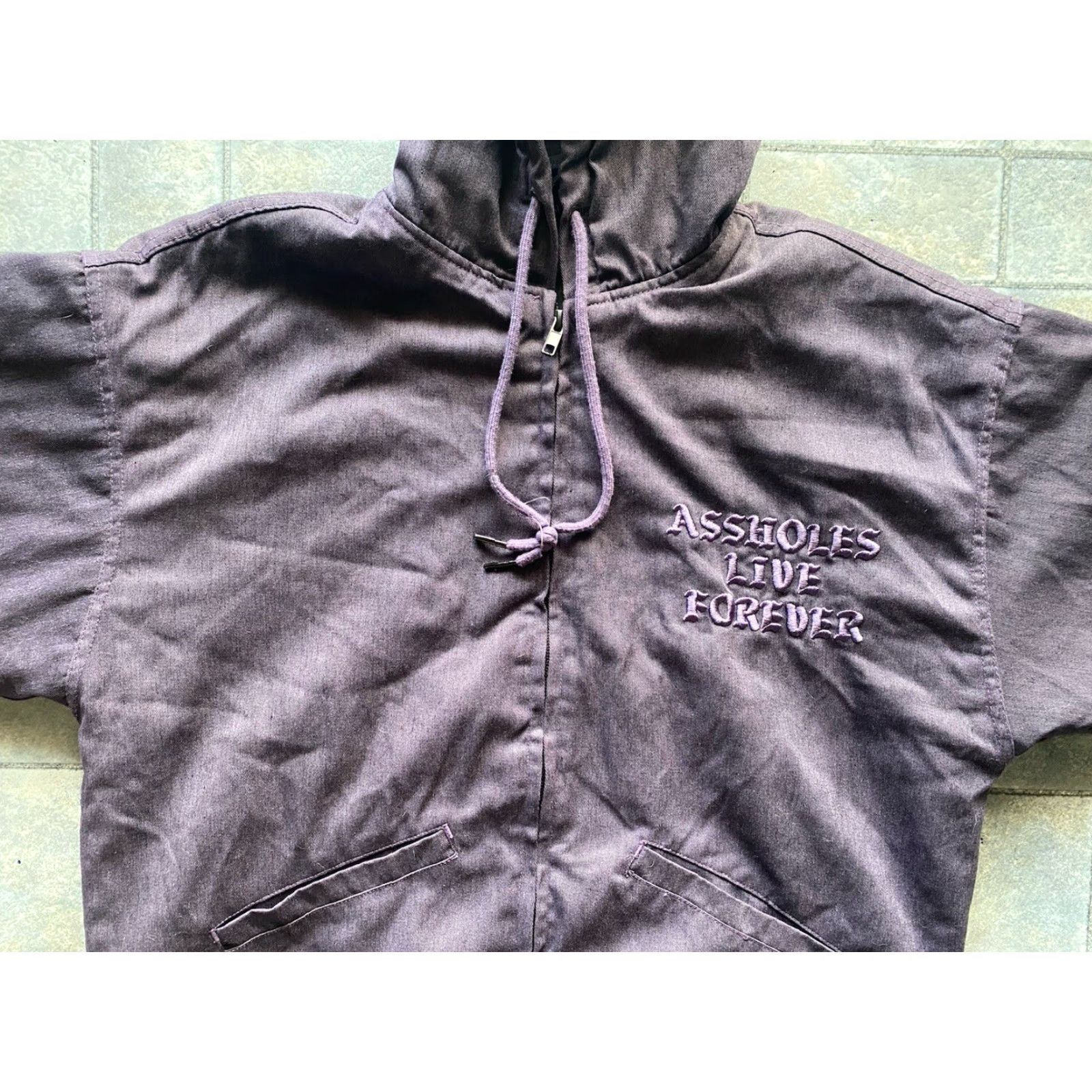 Olive VINTAGE A**holes Live Forever Jacket Coat Hooded Men S Small Polyester See Photos Jacket Mens Small Hooded Size US S / EU 44-46 / 1 - 4 Thumbnail