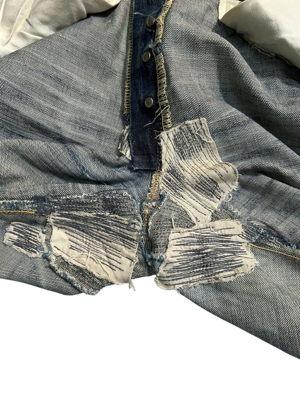 Japanese Brand × Kapital × Vintage eight-G Selvedge Distressed Japanese Denim Jeans Size US 29 - 18 Thumbnail