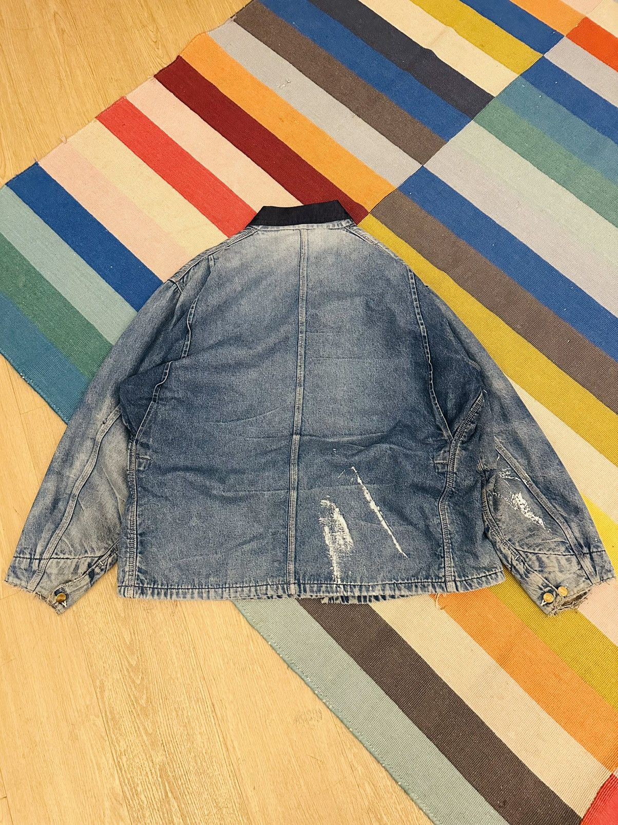 Carhartt Vintage 90s Carhartt Chore Jacket Denim XL Size US XL / EU 56 / 4 - 4 Thumbnail