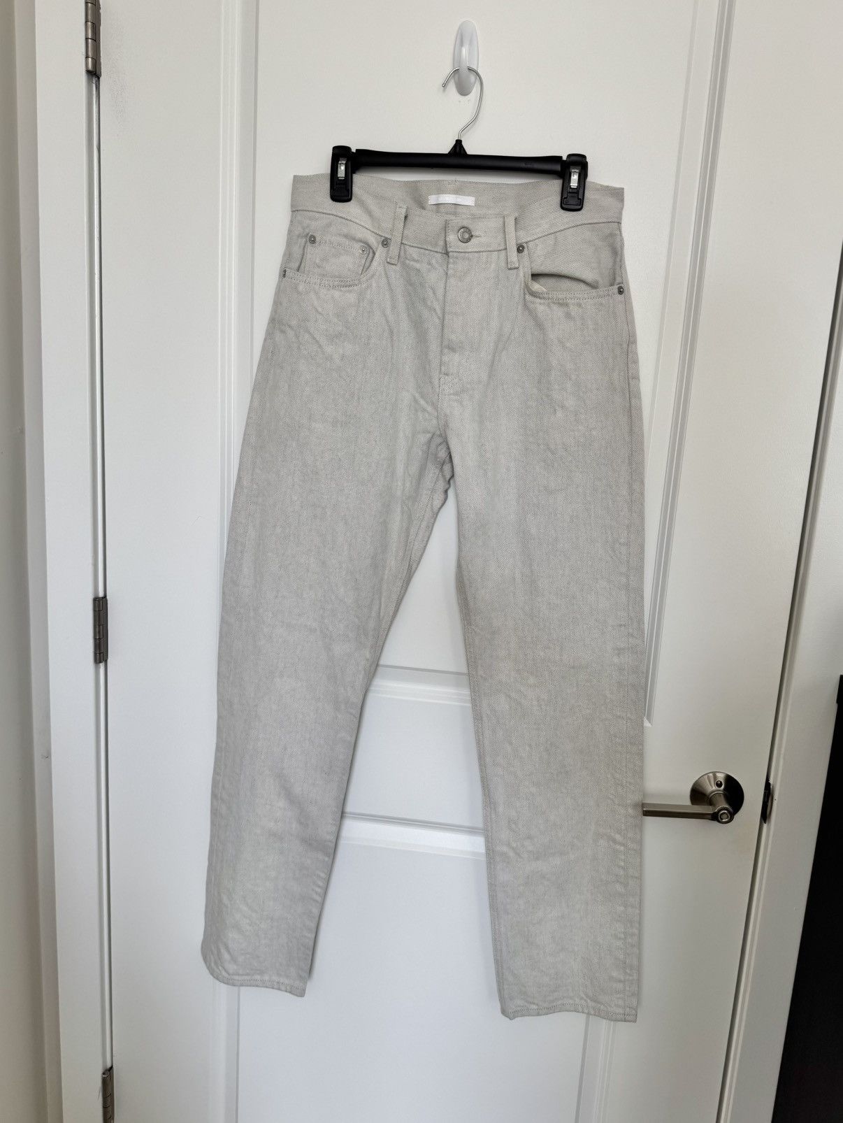 Helmut Lang × Uniqlo helmut lang uniqlo white denim Size US 30 / EU 46 - 1 Thumbnail