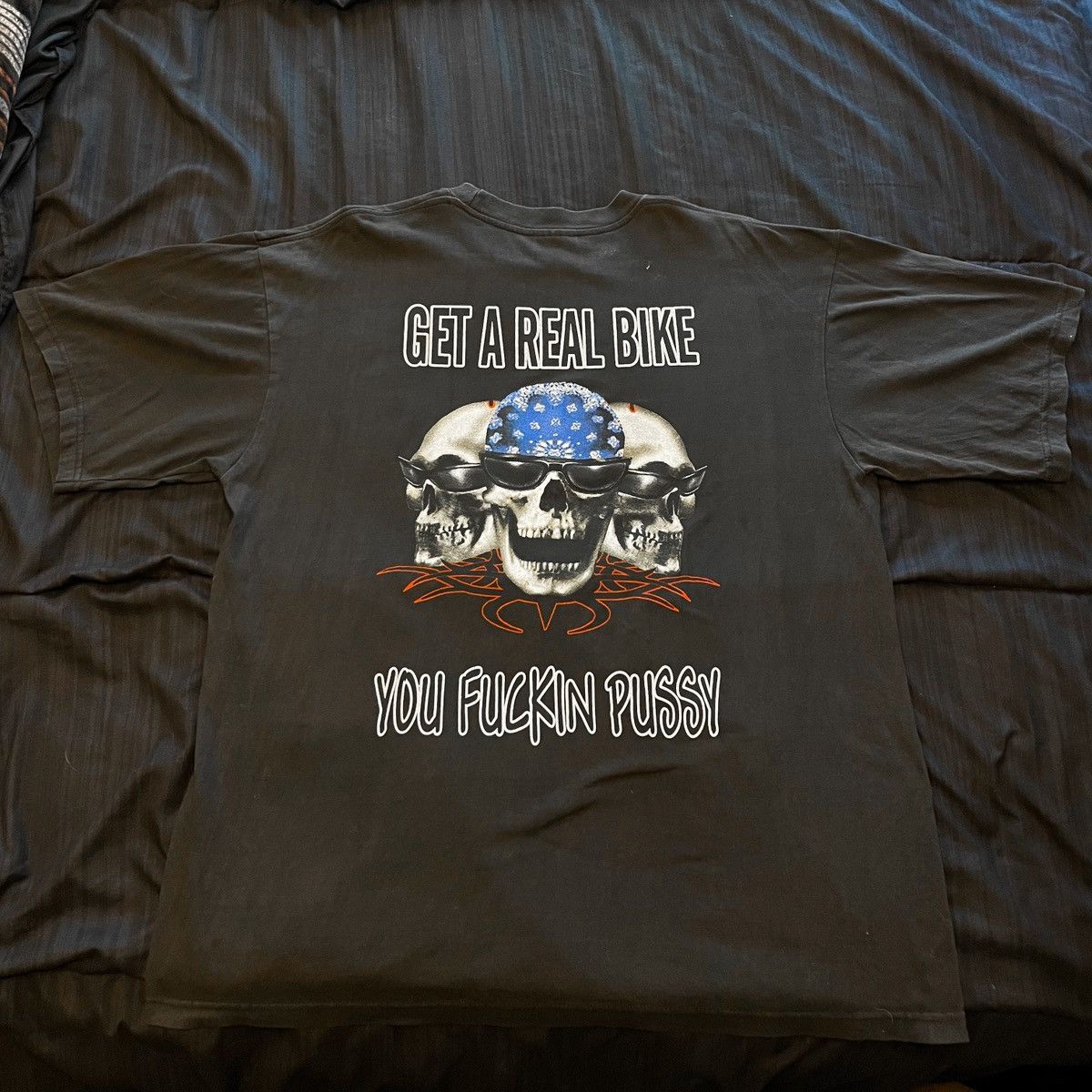 Vintage Profanity Biker Tee Size US XL / EU 56 / 4 - 3 Thumbnail