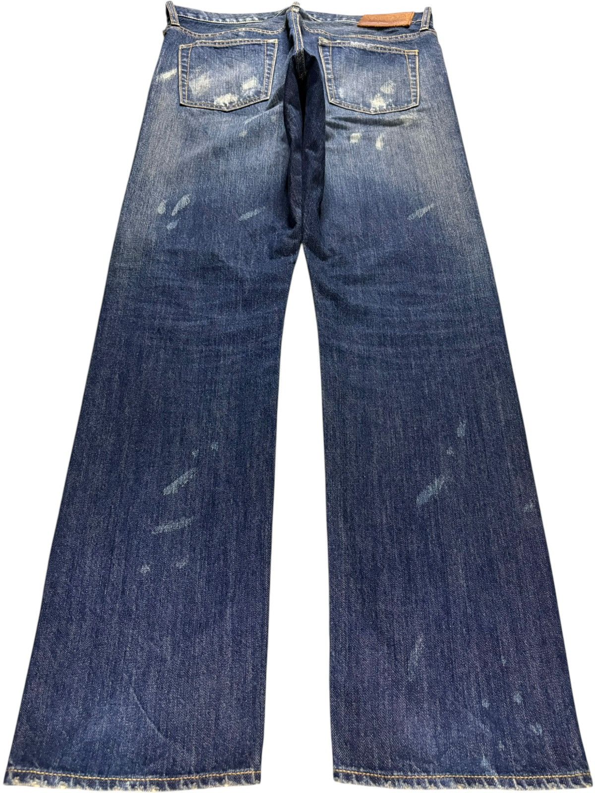 Japanese Brand Vintage Japanese Brand Acid Mud Wash Distress Ripped Jeans Size US 35 - 2 Thumbnail