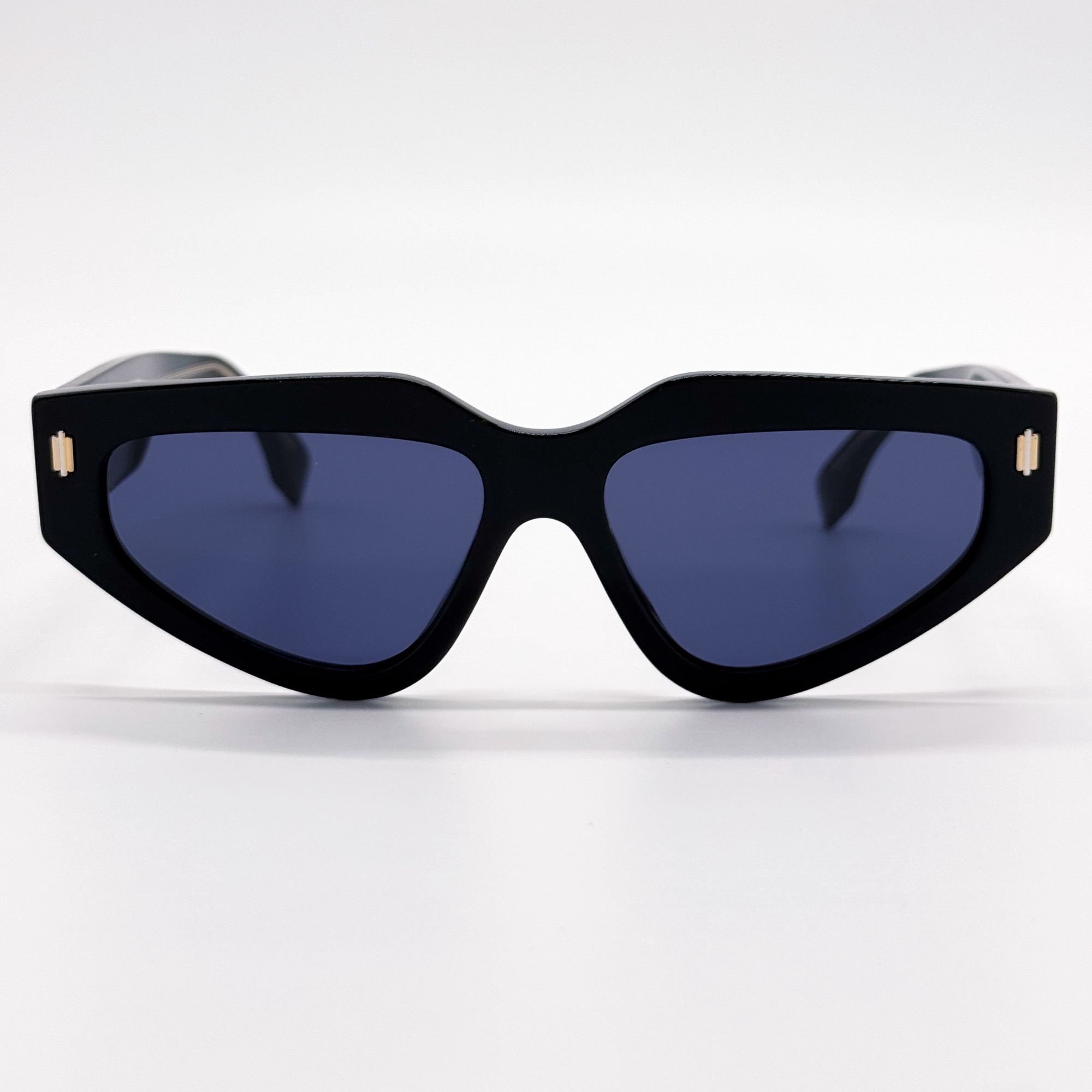 Fendi NEW FENDI SUNGLASSES FE40163U 01V BLACK/BLUE WOMEN EYEWEAR Size ONE SIZE - 3 Thumbnail