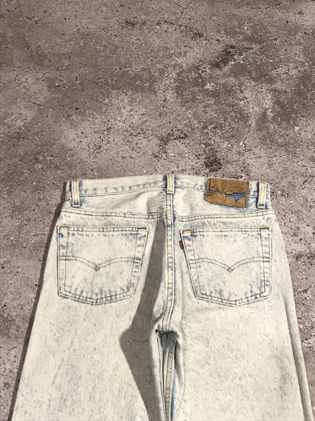 Levi's Vintage 90s Levi’s 501 Denim Jeans Blue/White 29x30 Usa Size US 29 - 4 Thumbnail