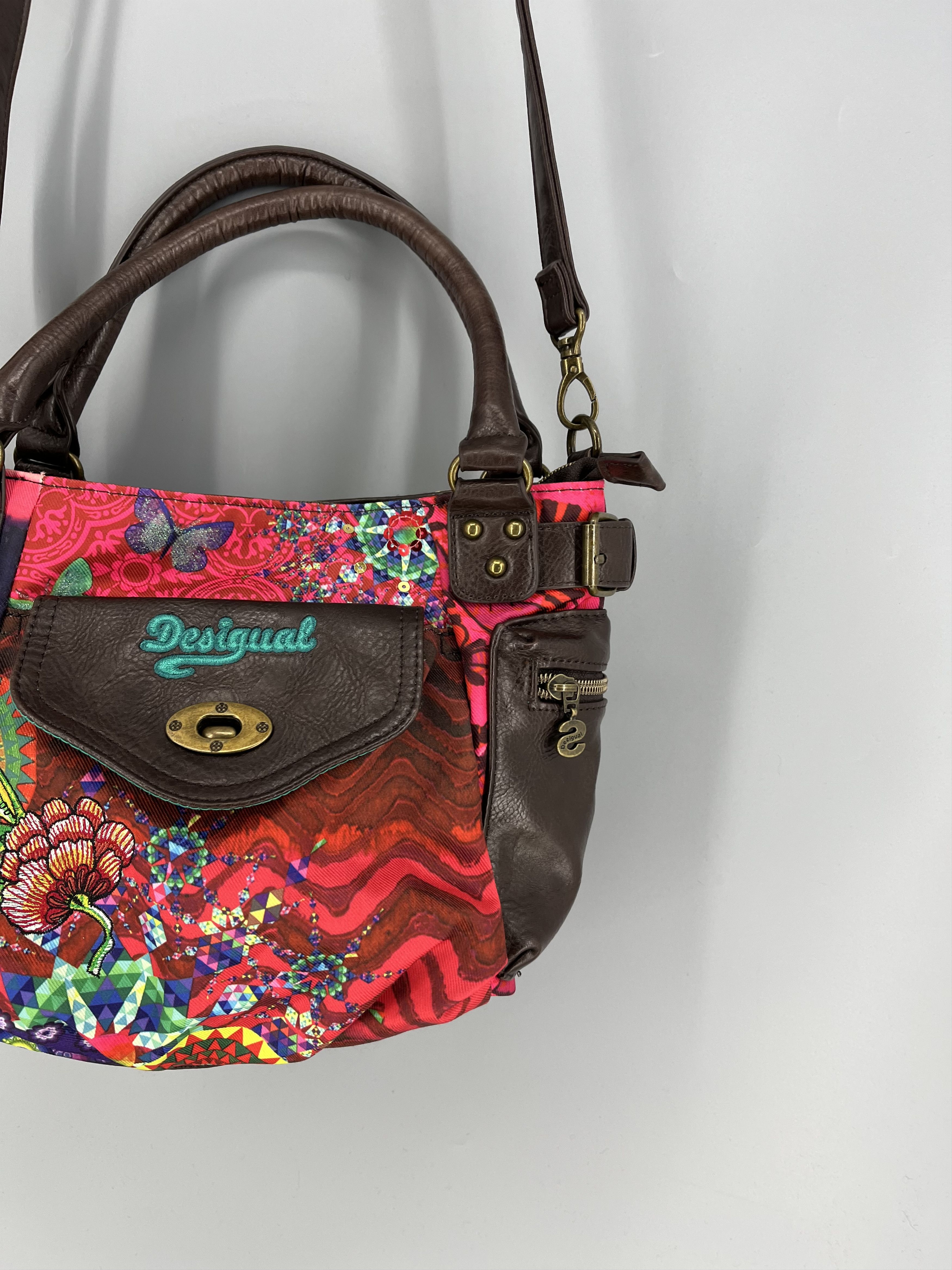 Desigual Desigual Handbag Satchel Rainbow Authentic hand Bag Size ONE SIZE - 5 Thumbnail