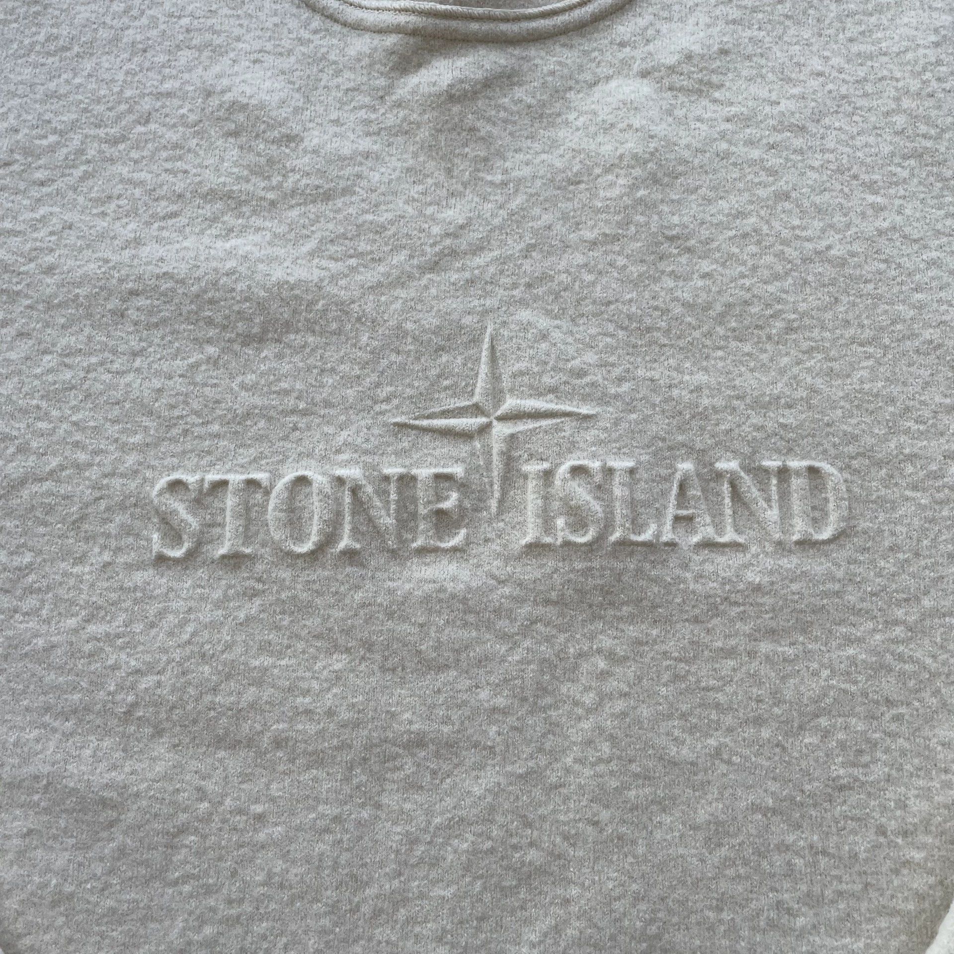 Stone Island STONE ISLAND solid crewneck ls wool sweatshirt ivory M 98 Size M / US 6-8 / IT 42-44 - 3 Thumbnail