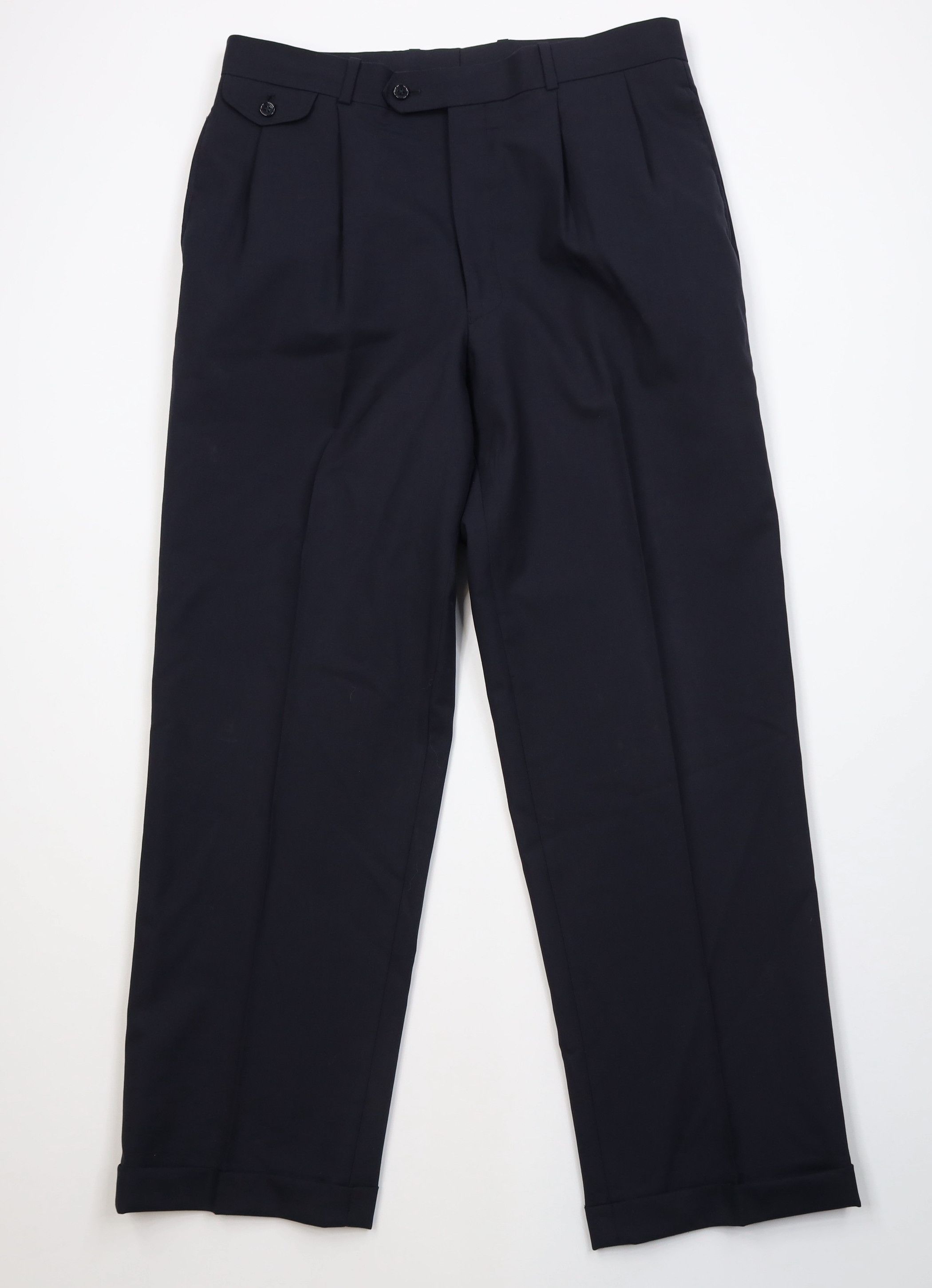 Vintage Vintage 90s Streetwear Virgin Wool Knit Wide Leg Chino Pants Size US 36 / EU 52 - 1 Thumbnail