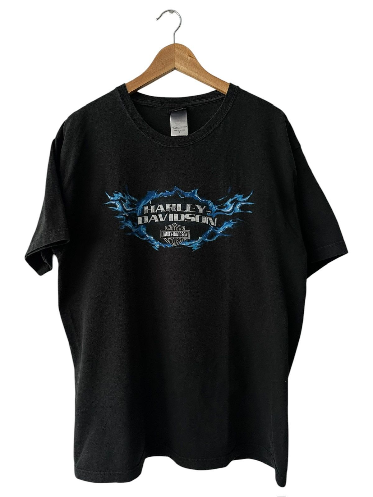 Vintage 00' Harley Davidson Flame Tee