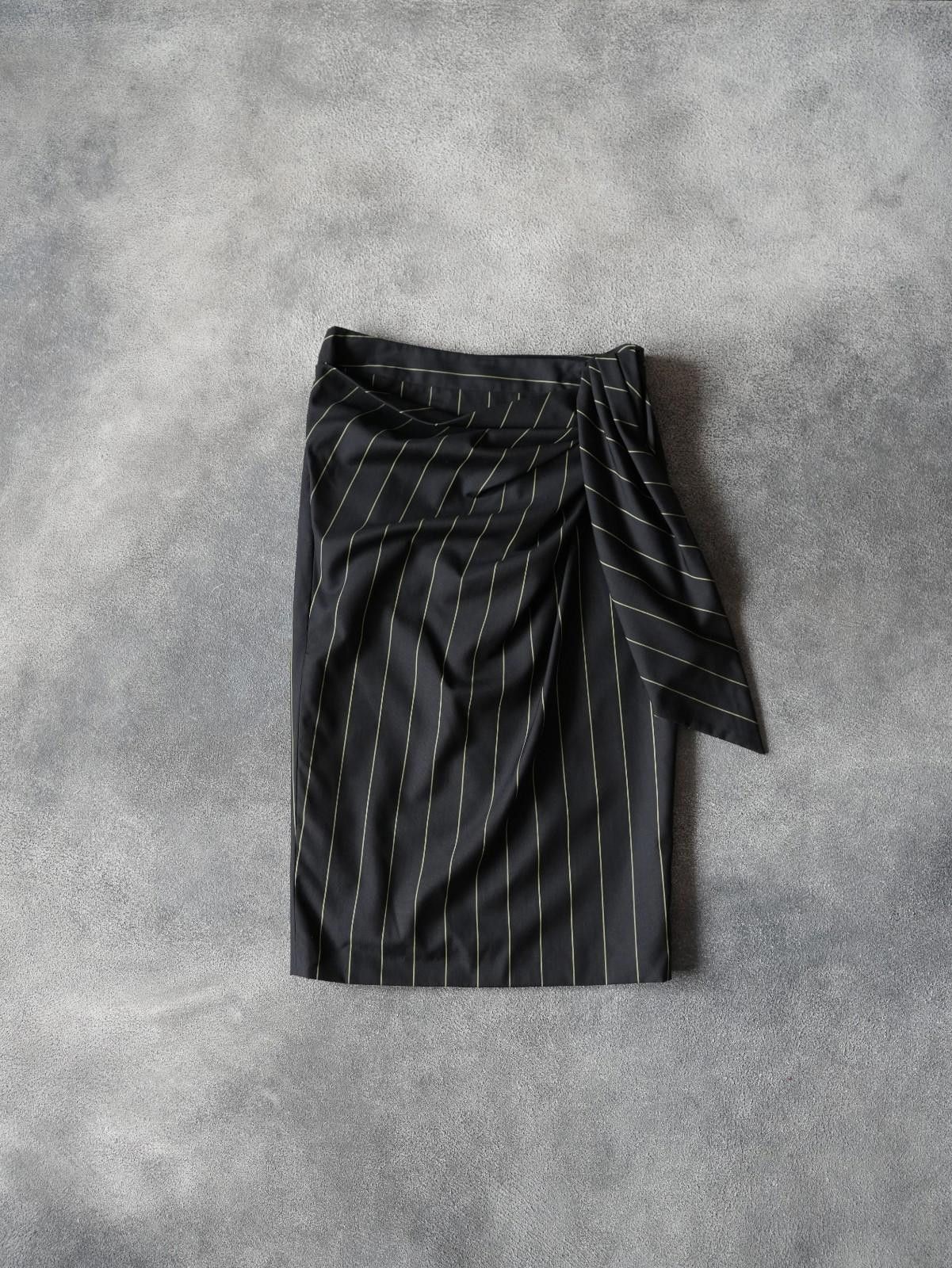 John Galliano F/W 2006 John Galliano RUNWAY Stripped Tie Waist Skirt Size 26" / US 2 / IT 38 - 3 Thumbnail
