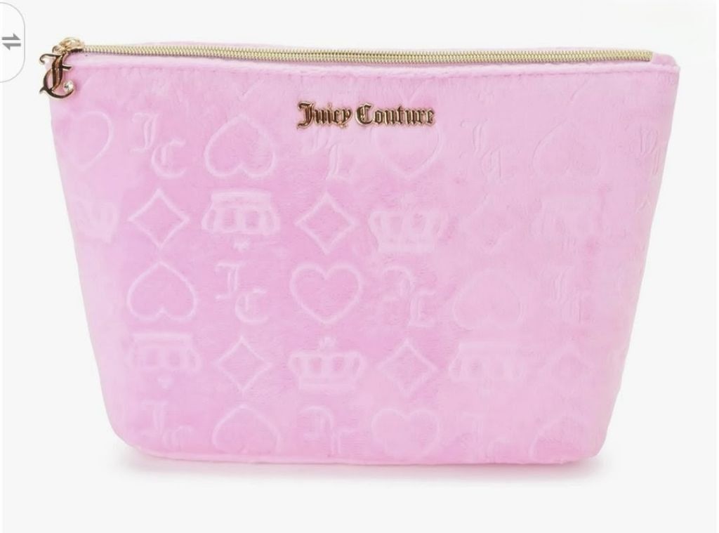Juicy Couture Juicy Couture Velvet Embossed Cosmetic Bag Size ONE SIZE - 1 Thumbnail
