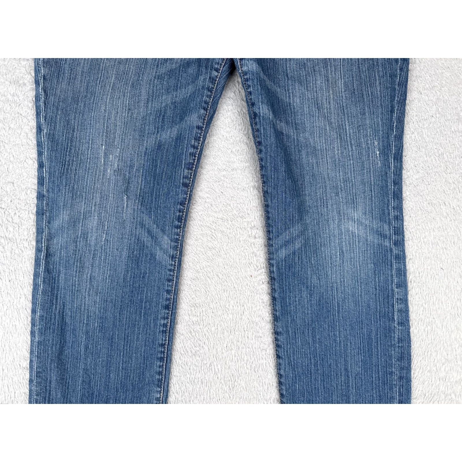 Old Navy Old Navy The Diva Jeans Womens 14 Blue Medium Wash Straight Leg Stretch Denim Size 36" / US 14 / IT 50 - 3 Thumbnail