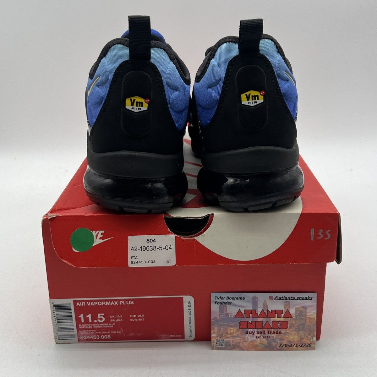 Air VaporMax plus Original fade