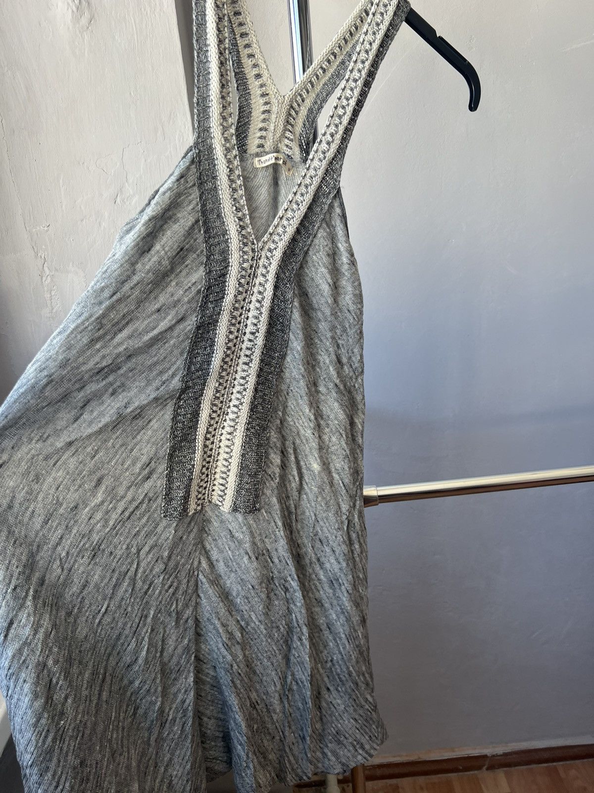 Transit TRANSIT PAR SUCH MADE IN ITALY ASYMMETRICAL WOMEN GRAY DRESS Size XS / US 0-2 / IT 36-38 - 6 Thumbnail