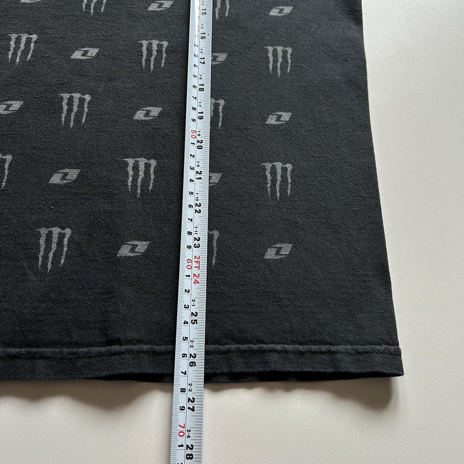 Vintage Vintage Monster Energy T Shirt Medium Y2K AOP Faded Black Size US M / EU 48-50 / 2 - 5 Thumbnail
