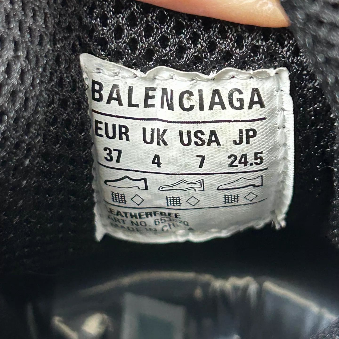 Balenciaga Balenciaga Women's Black Spring Sneakers 37 Size US 7 / IT 37 - 7 Thumbnail