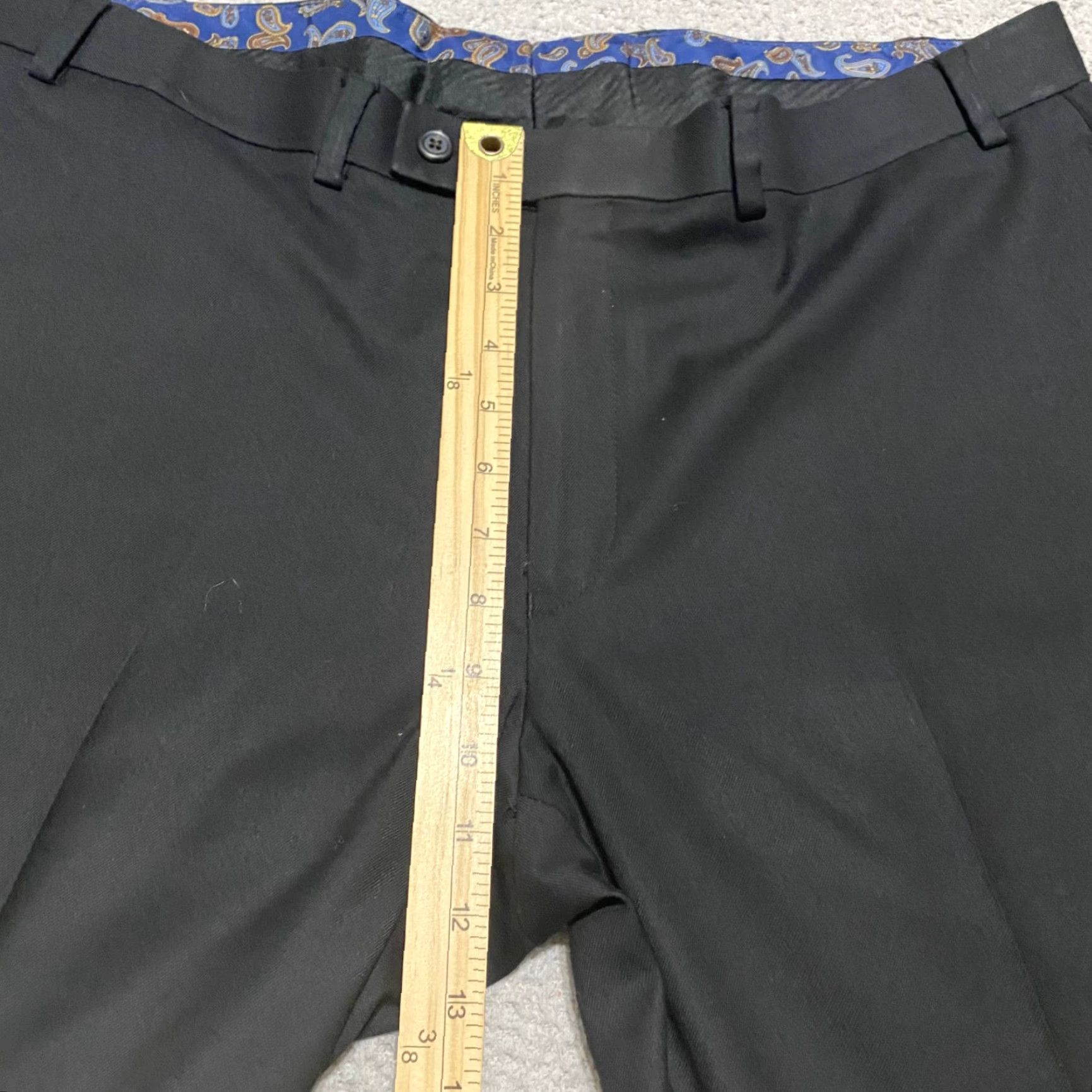 Ralph Lauren Lauren Ralph Lauren Mens Dress Pants Black Straight Mid Rise 38x29 Inseam Flat Front Regular Size 38 Men Pants Global? Size US 38 / EU 54 - 7 Thumbnail