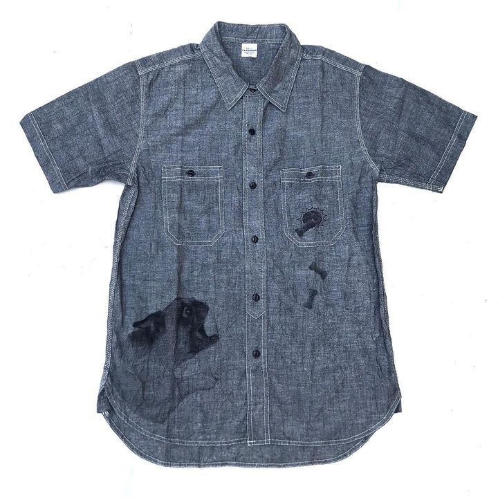 CPO × Japanese Brand Cab japan C.A.B Clothing Chambray Shirt Short Sleeve Japan Size US L / EU 52-54 / 3 - 1 Thumbnail
