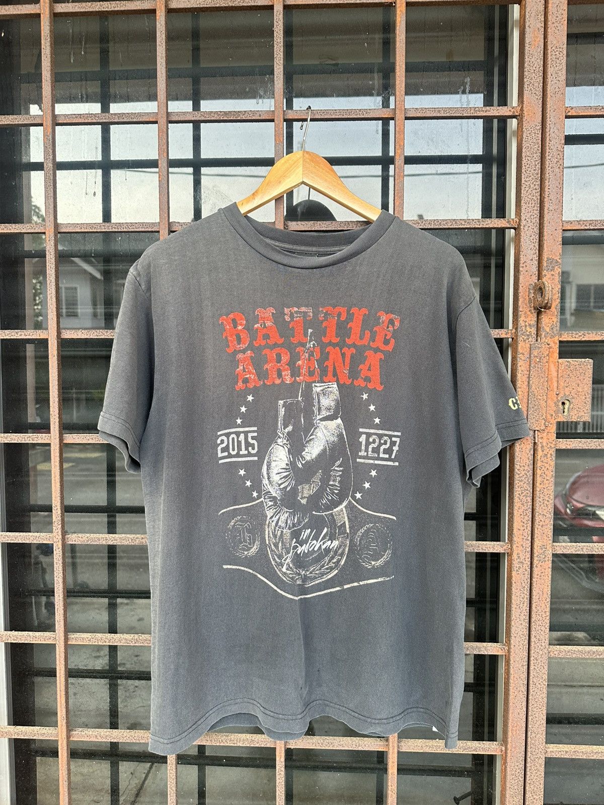 Vintage Thrashed Boxing Tee Faded Distressed Shirt ERD GRUNGE Size US M / EU 48-50 / 2 - 2 Thumbnail