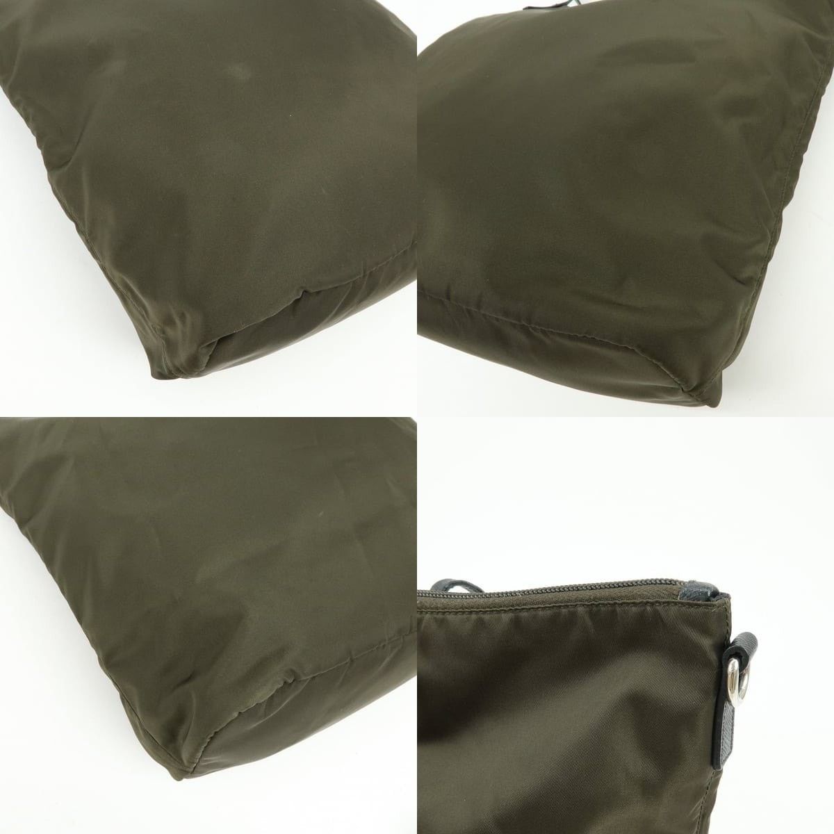 Prada Prada Triangle Logo Nylon Tote Green Size ONE SIZE - 5 Thumbnail