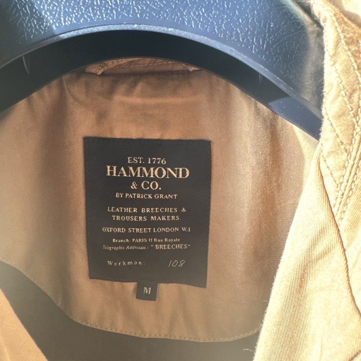 Vintage Tan long jacket Size 42R - 2 Thumbnail