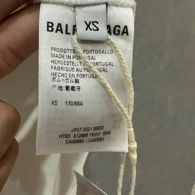 Balenciaga Balenciaga White Mosaic Logo Short Sleeve Size: XS Size US XS / EU 42 / 0 - 5 Thumbnail