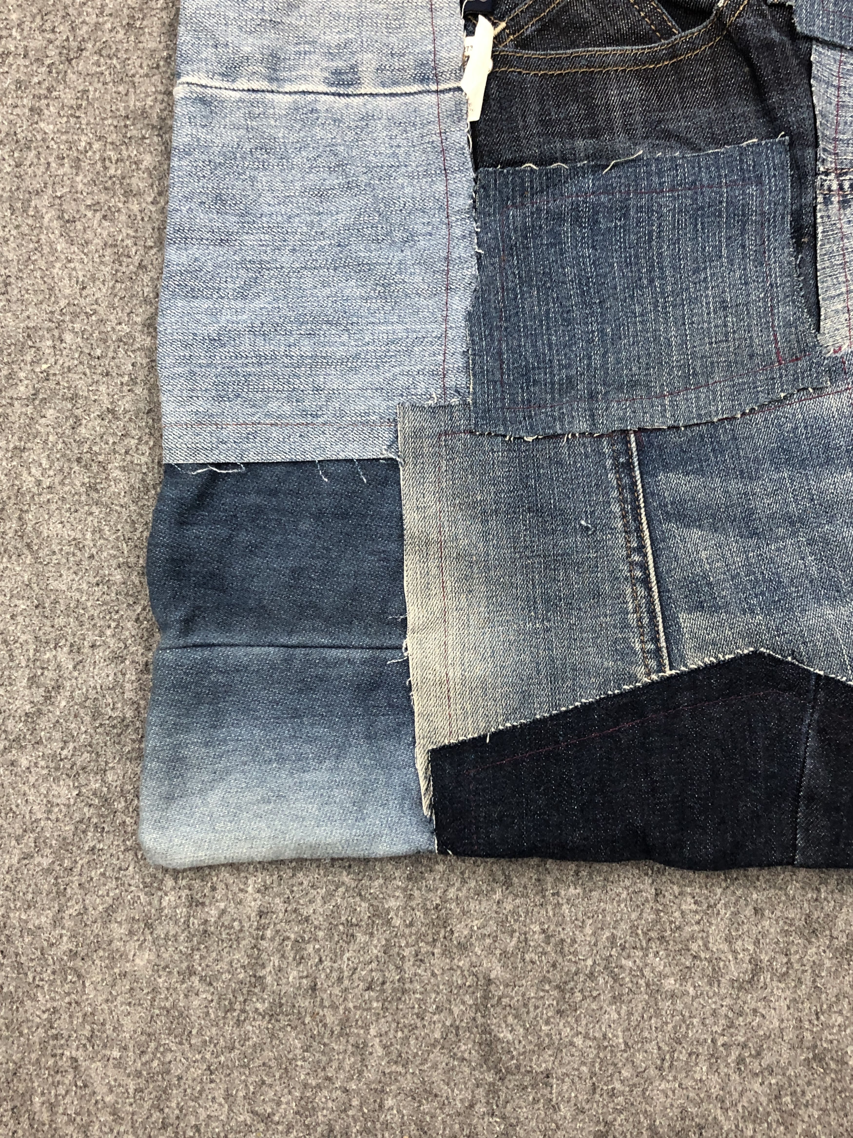 Vintage Vintage Custom Made Jeans Totebag BG0154 Size ONE SIZE - 3 Thumbnail