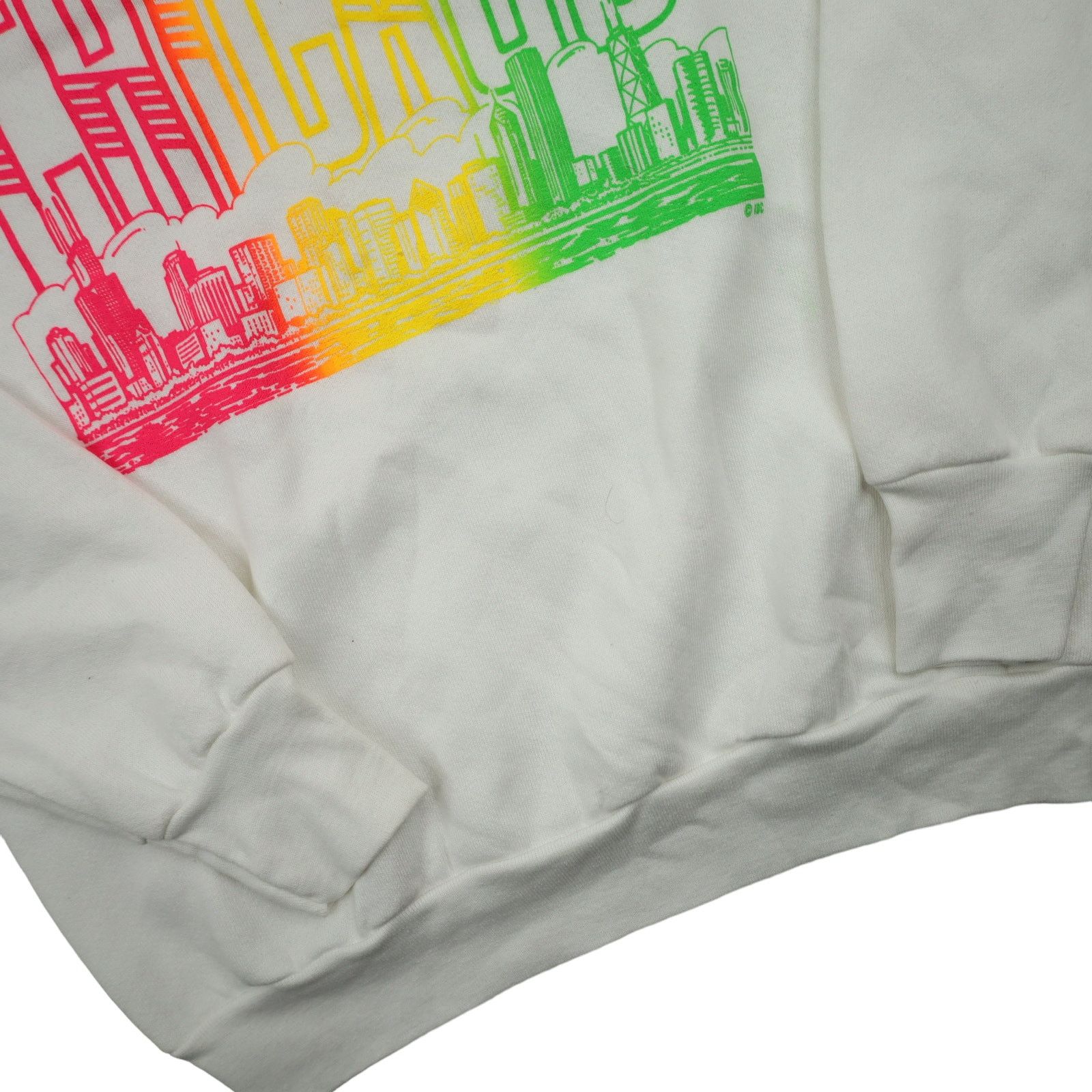 Fruit Of The Loom × Vintage Vintage Chicago Rainbow Spellout Graphic Sweatshirt Size US M / EU 48-50 / 2 - 3 Thumbnail