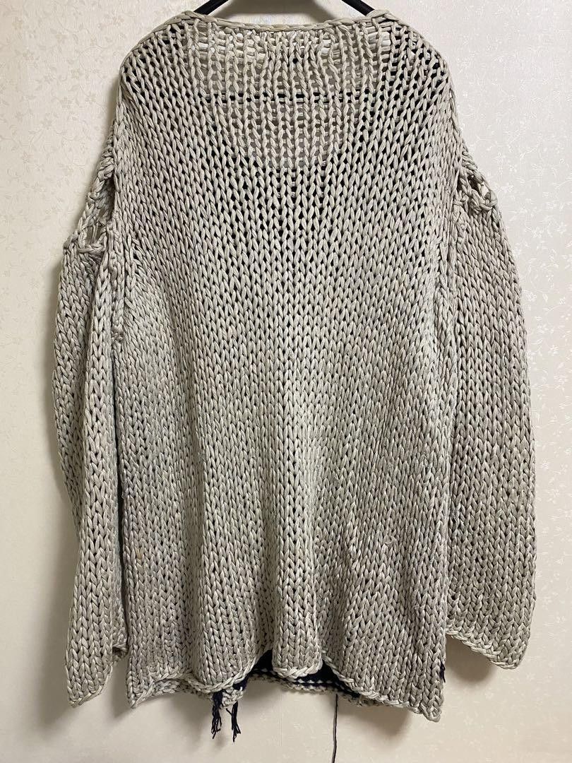 Yohji Yamamoto yohji yamamoto pour homme 02aw archive low gauge knit Size US L / EU 52-54 / 3 - 3 Thumbnail