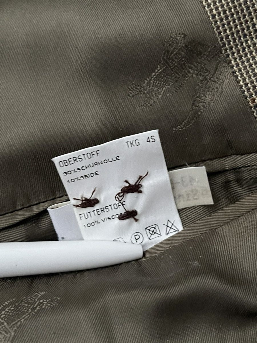Burberry Vintage Burberry Striped Grey Brown Wool Blazer Size 40L - 14 Thumbnail
